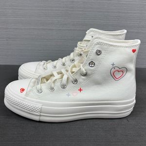 Size 7.5 - Womens Chuck Taylor All Star Lift Platform High 'Y2K Heart' A09114C